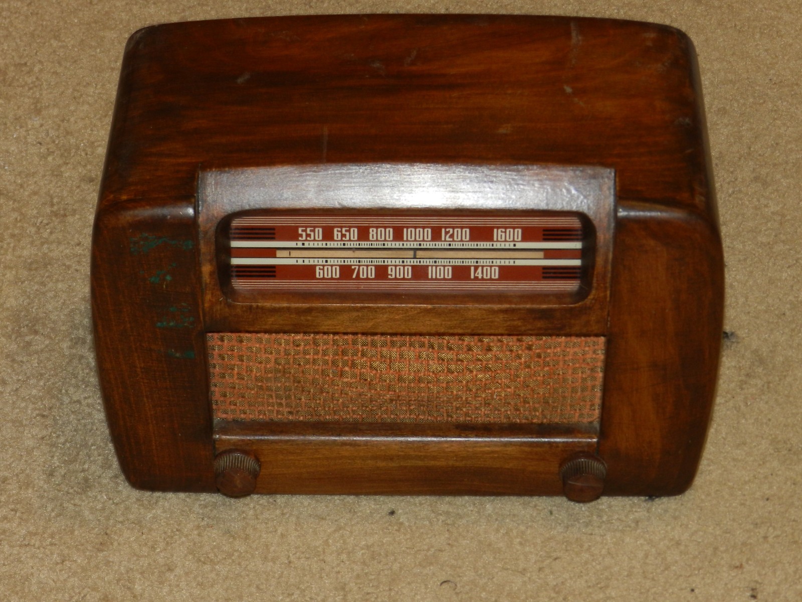 1942 Philco Model 42-PT3 AM Wood Shelf Radio WORKS