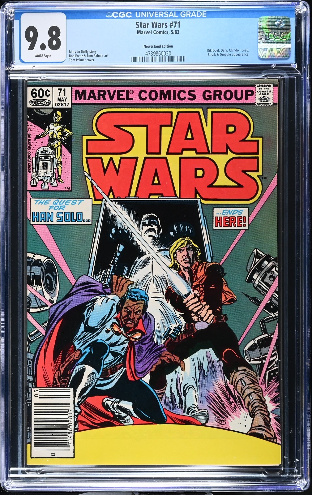 STAR WARS #71 NEWSSTAND CGC 9.8 1983 MARVEL - 1ST FULL APPEARANCE OF BOSSK