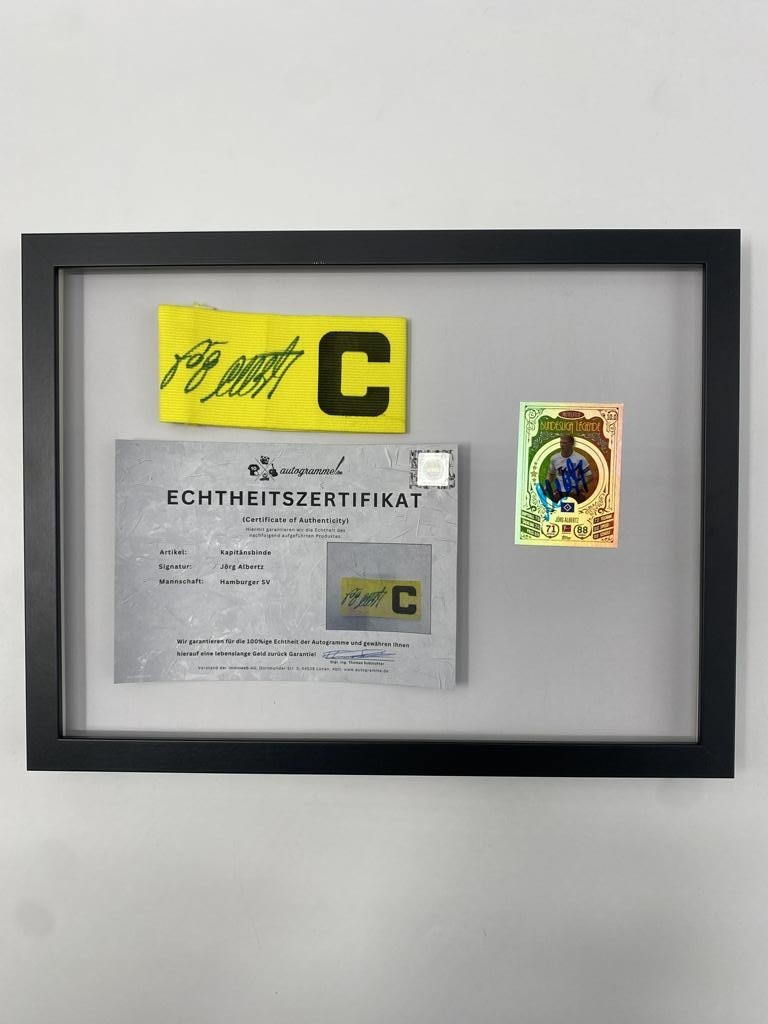 Captain's Armband Jörg Albertz Signed With Hamburg SV Autograph COA