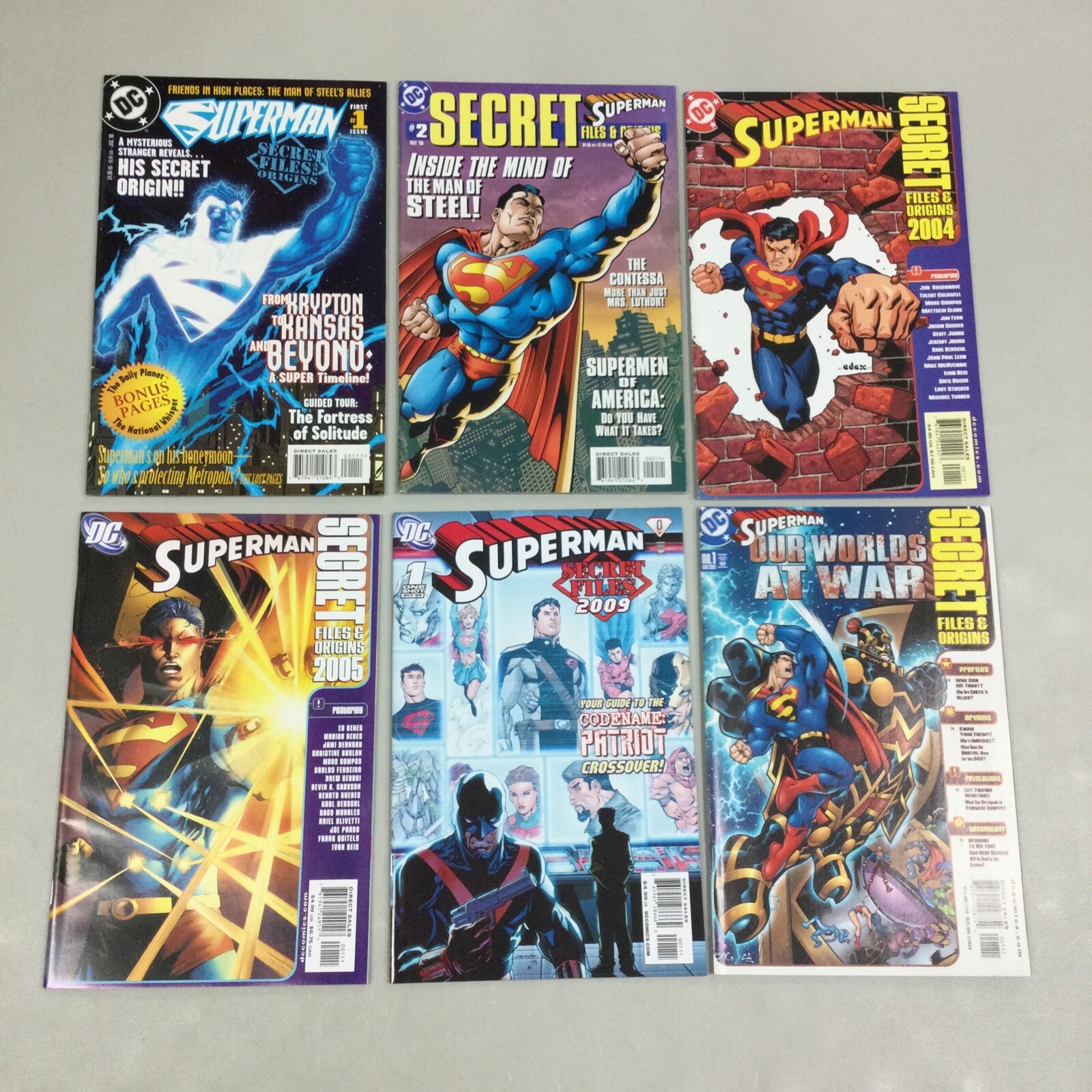 Superman Secret Files and Origins 1 & 2 2004 2005 2009 Our Worlds At War (SF02)