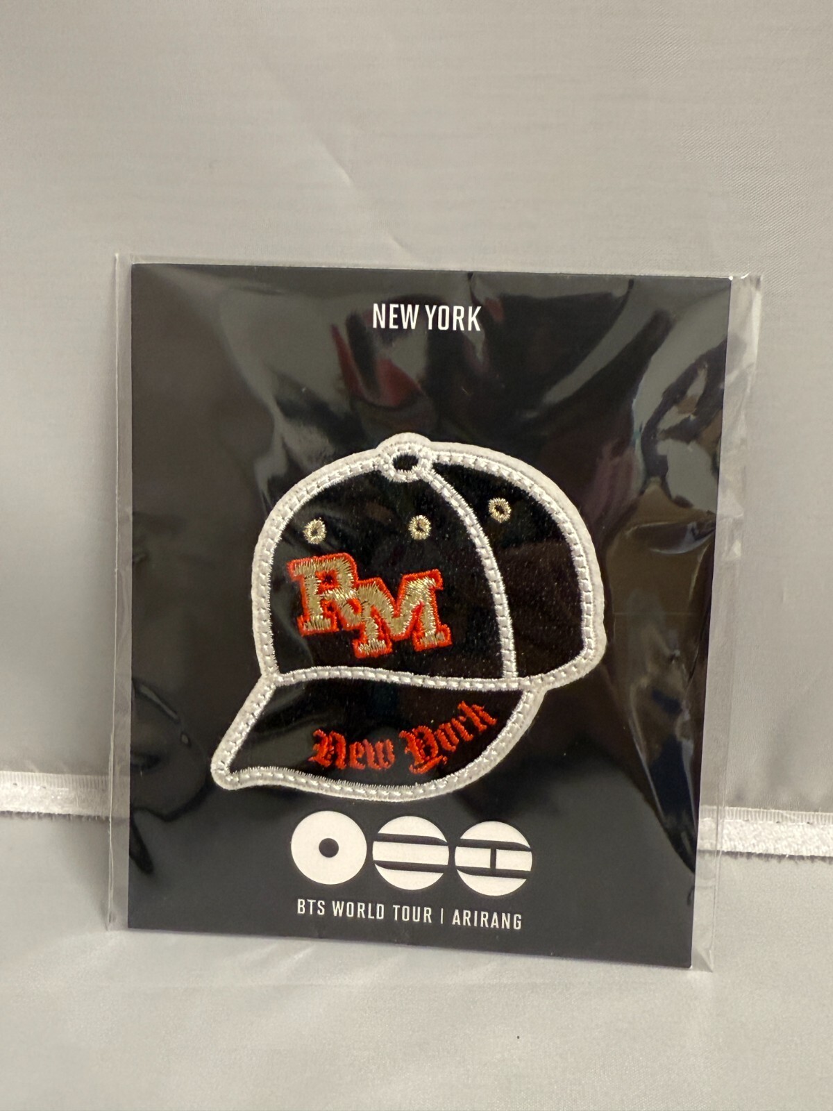 [ON HAND] BTS ARIRANG New York NYC Pop Up RM Patch Clip Pin Badge Official