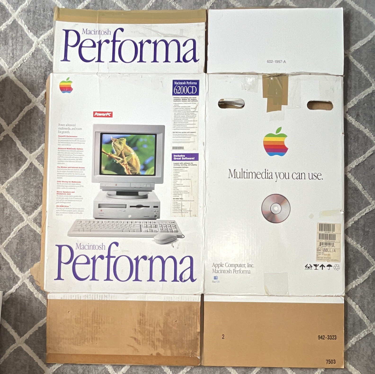 Macintosh Performa Apple Multiple Scan 15 Display (BOX ONLY)