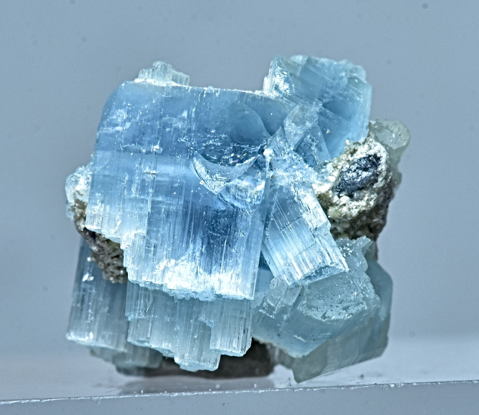 Unusual Unique Vorobyevite Beryl Rosterite Crystal 6 Carat