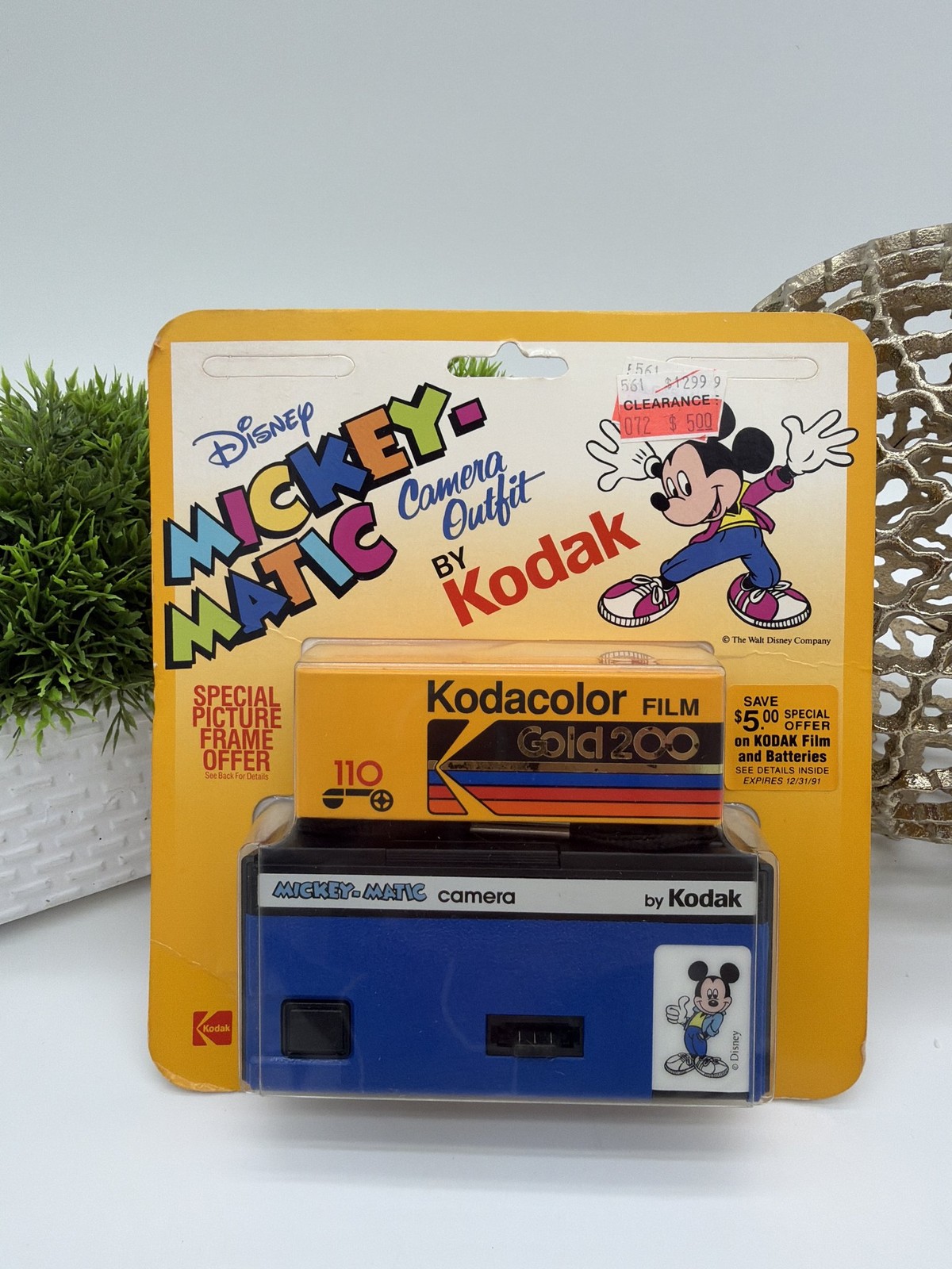 Vintage Disney Mickey-Matic Camera Outfit by Kodak 110 Film Carded 1980s