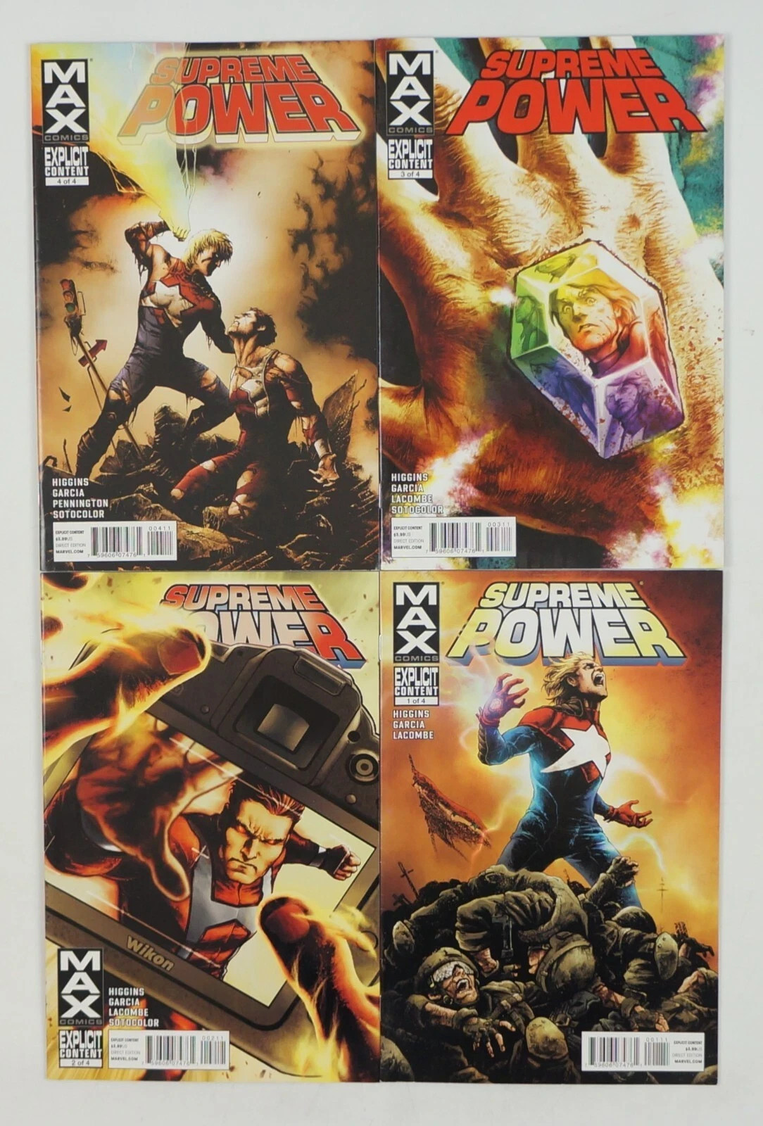Supreme Power #1 - 4 complete mini series Marvel Max