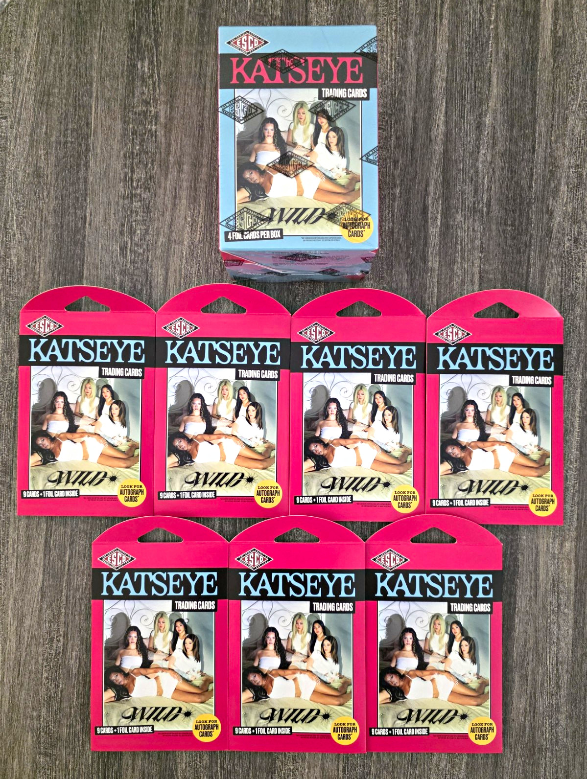 2026 KATSEYE WILD Trading Cards Lot of 7 Hanger Packs + 1 Blaster Box SEALED