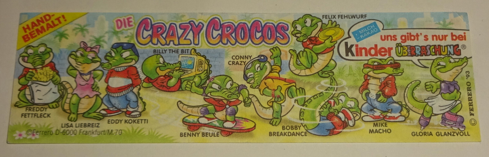 BPZ leaflet Crazy Crocos 1993 original