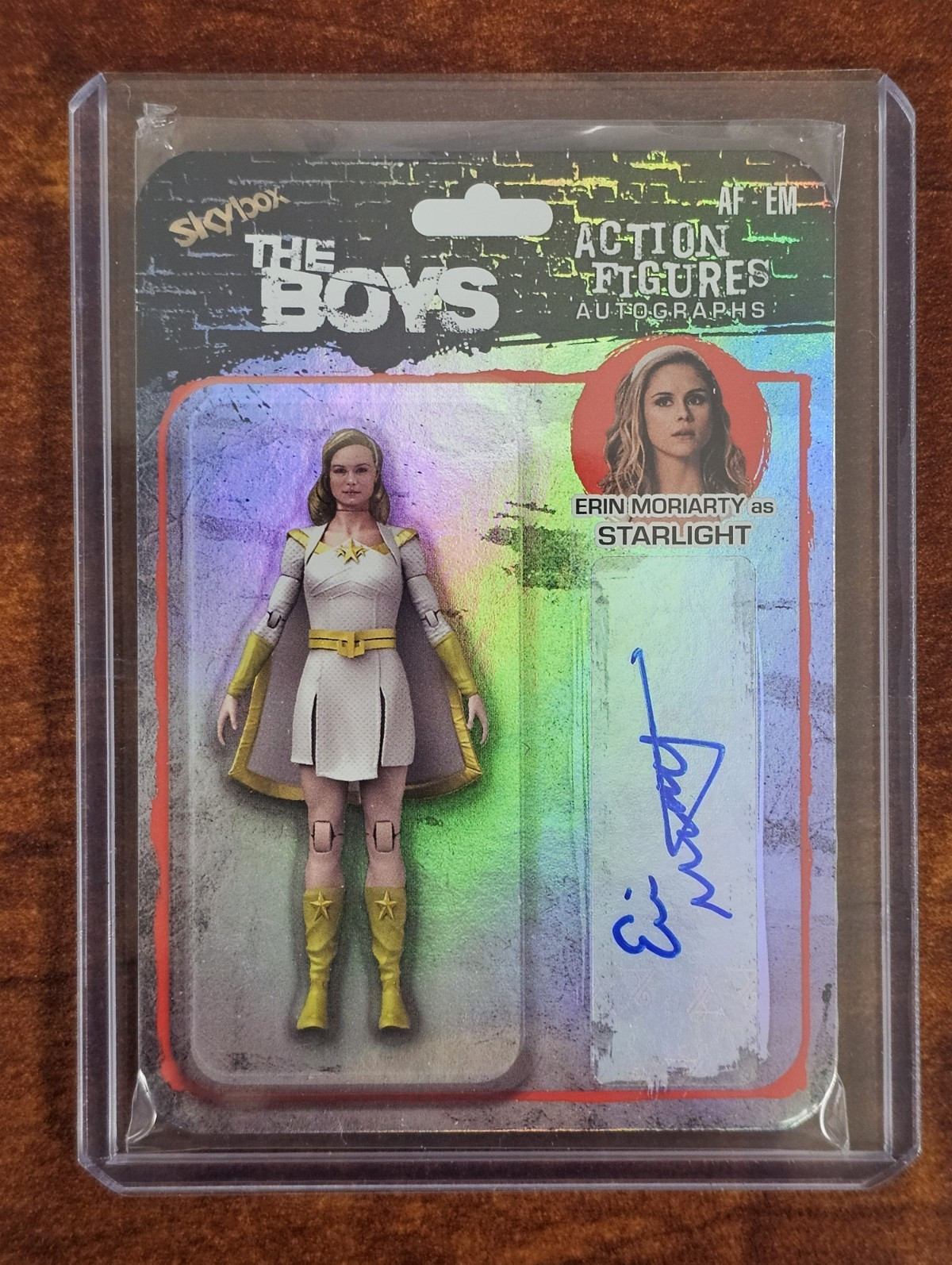 2025 Skybox The Boys Erin Moriarty Starlight Action Figure Auto Autograph #AF-EM