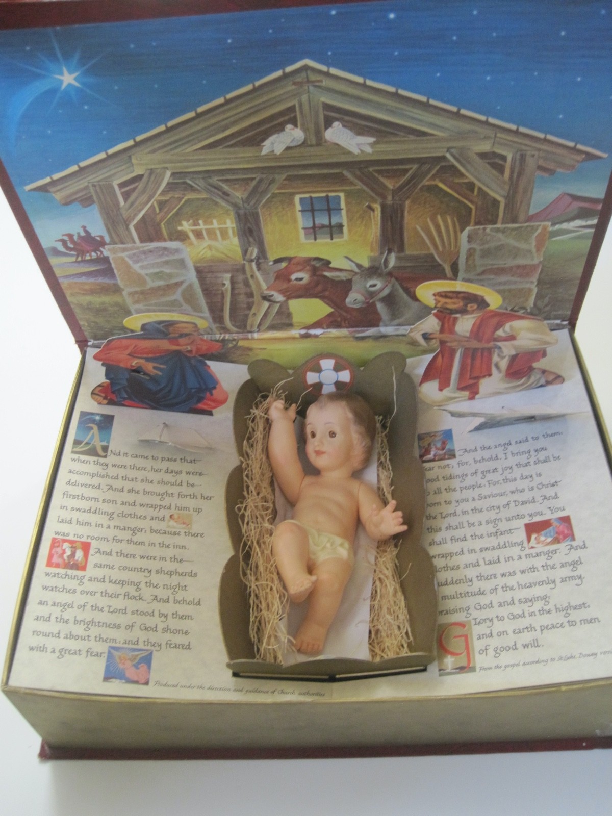 IDEAL The Most Wonderful Story Baby Jesus Popularities Up Mary Joseph Sheep