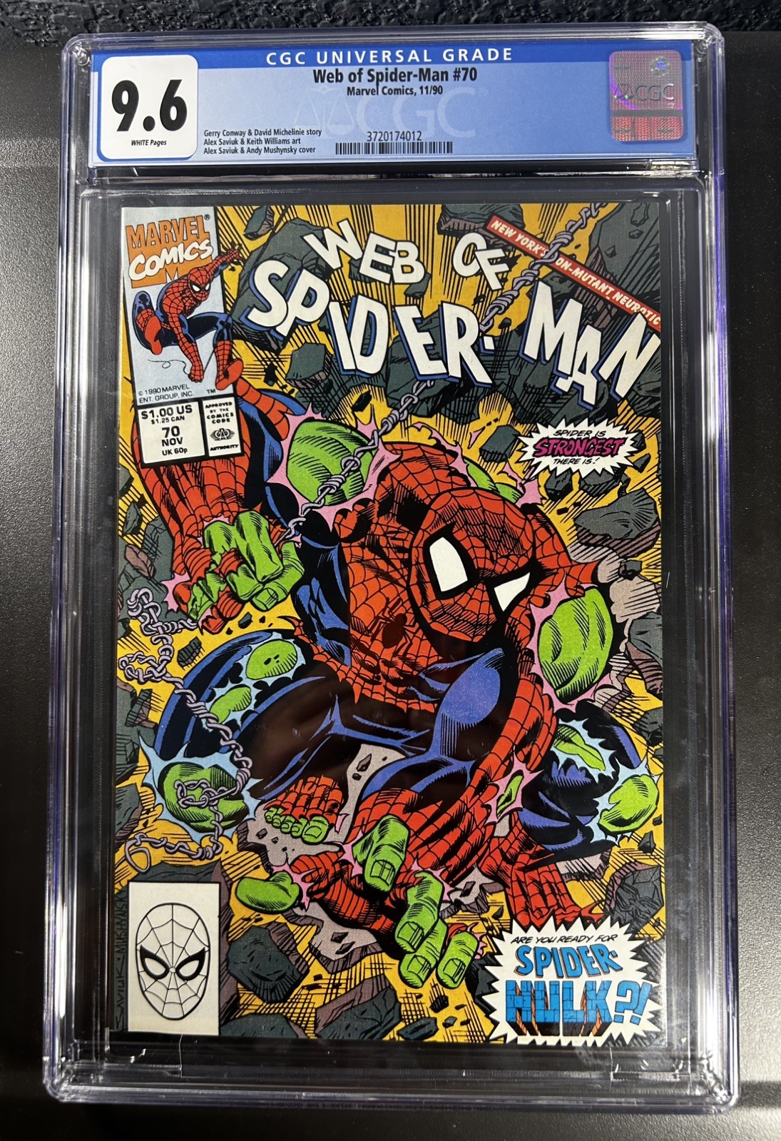 Web of Spider-Man #70D CGC 9.6 1990 🔥 