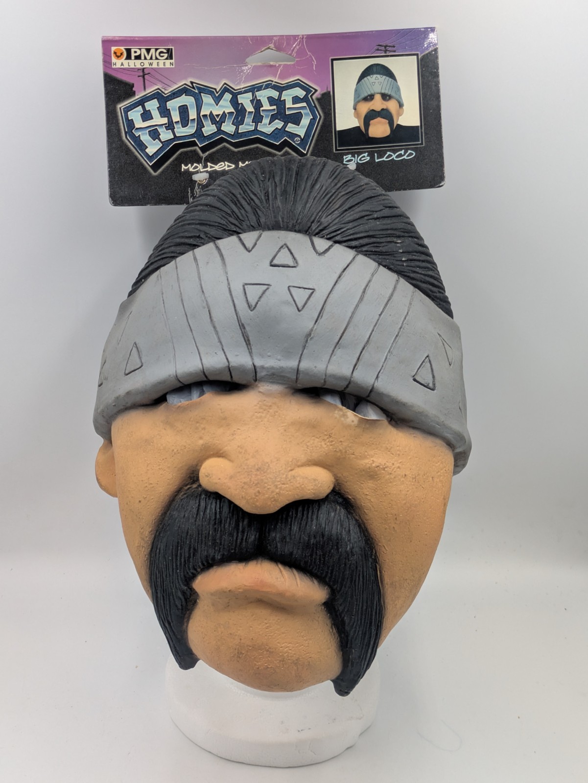 Vintage 2005 Homies Mask Big Loco Paper Magic Group PMG Halloween Vinyl NOS New