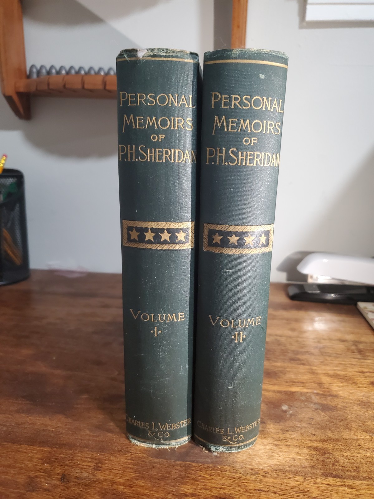 Personal Memoirs of P. H. Sheridan – 2 Volume Set – First Edition, 1888