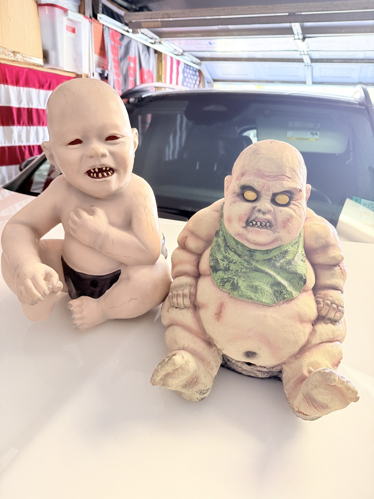 Spirit Halloween 2012 Zombie Baby Fat Blubbers untested 2011 Zombie The Runt LOT