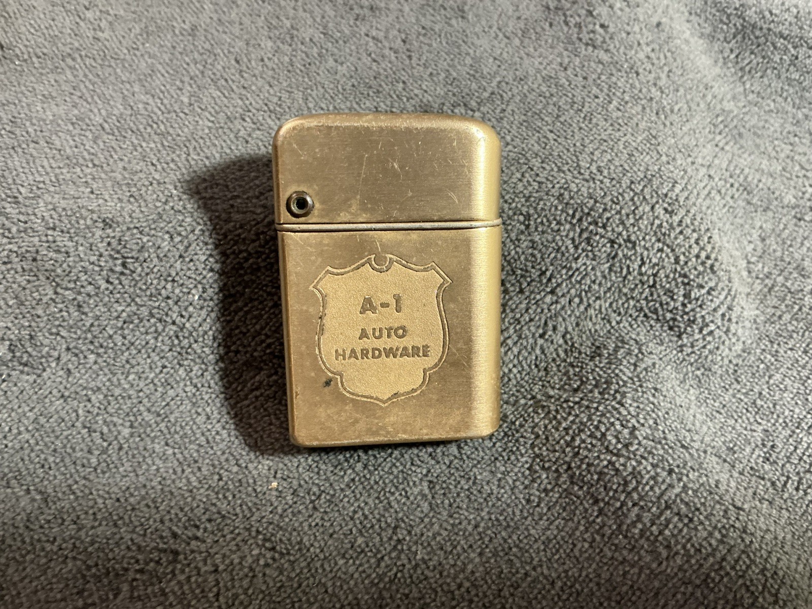 Vintage Storm Master A-1 Auto Hardware Lighter In Working Condition