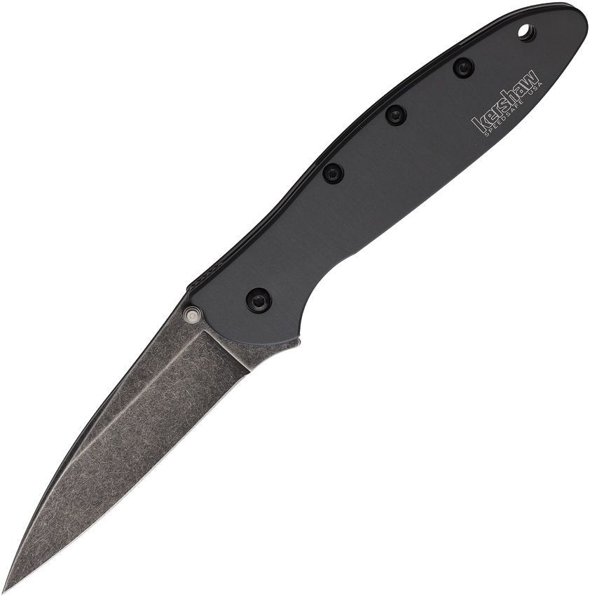 Kershaw Leek Gray 1660GRYBW B, Plain Edge Speed Safe, Brand New Factory 2nd READ