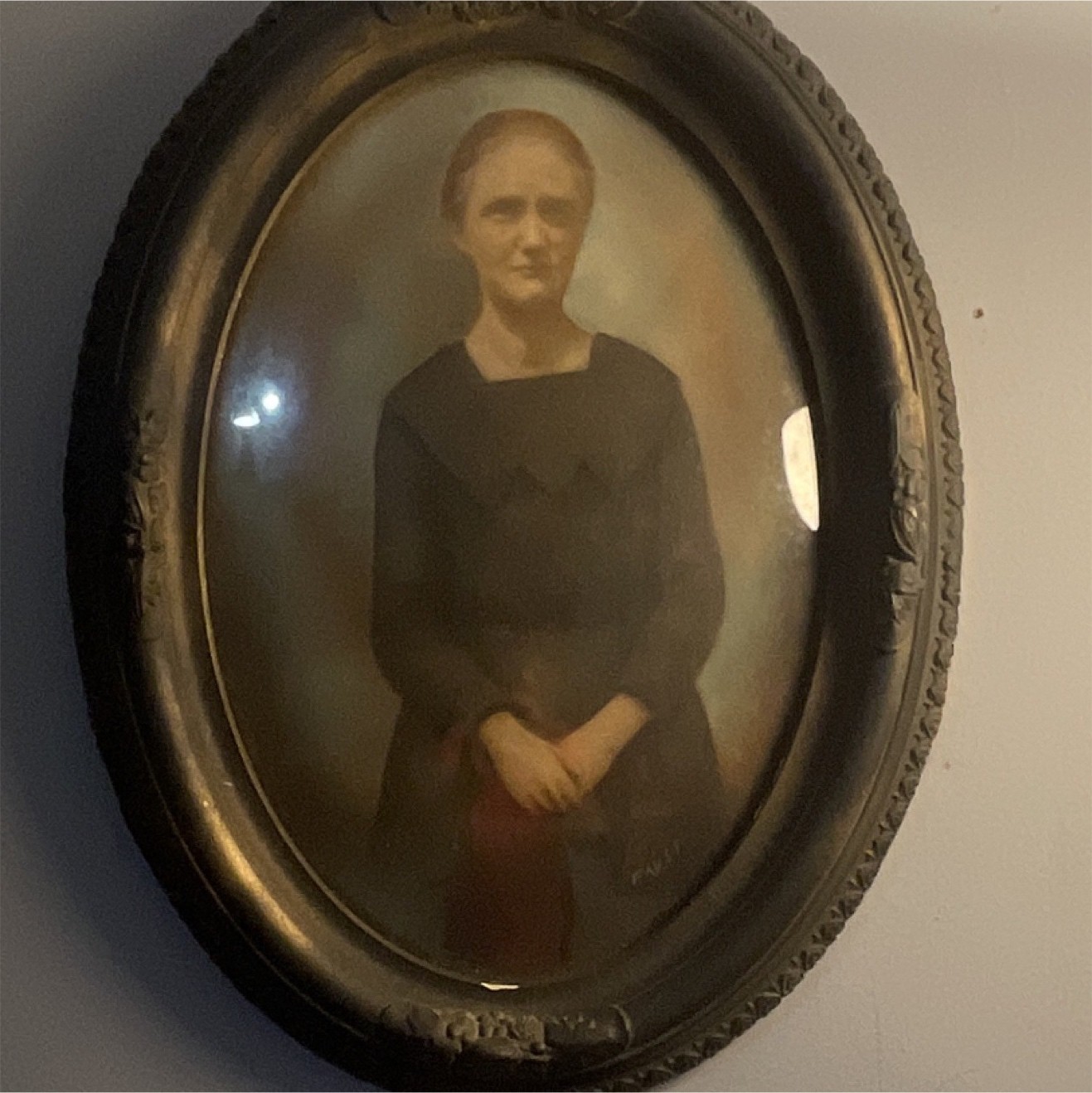 Framed Sepia Portrait Photograph of Woman - Single Photo, Portrait Orientation