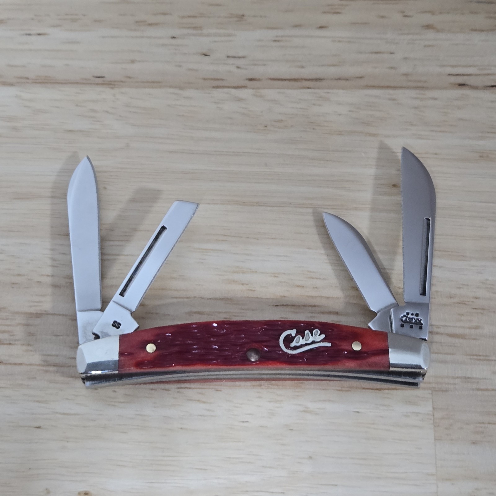2004 Case XX 6468 SS Small Congress Red Bone W/ Script Shield-NEW/NO BOX