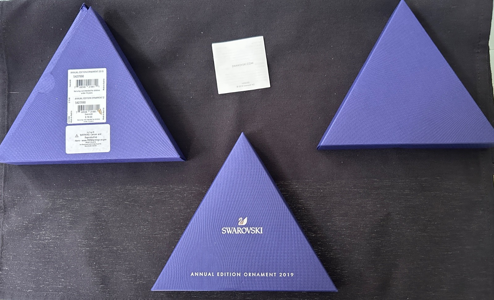 swarovski annual edition ornament 2019 BOX ONLY