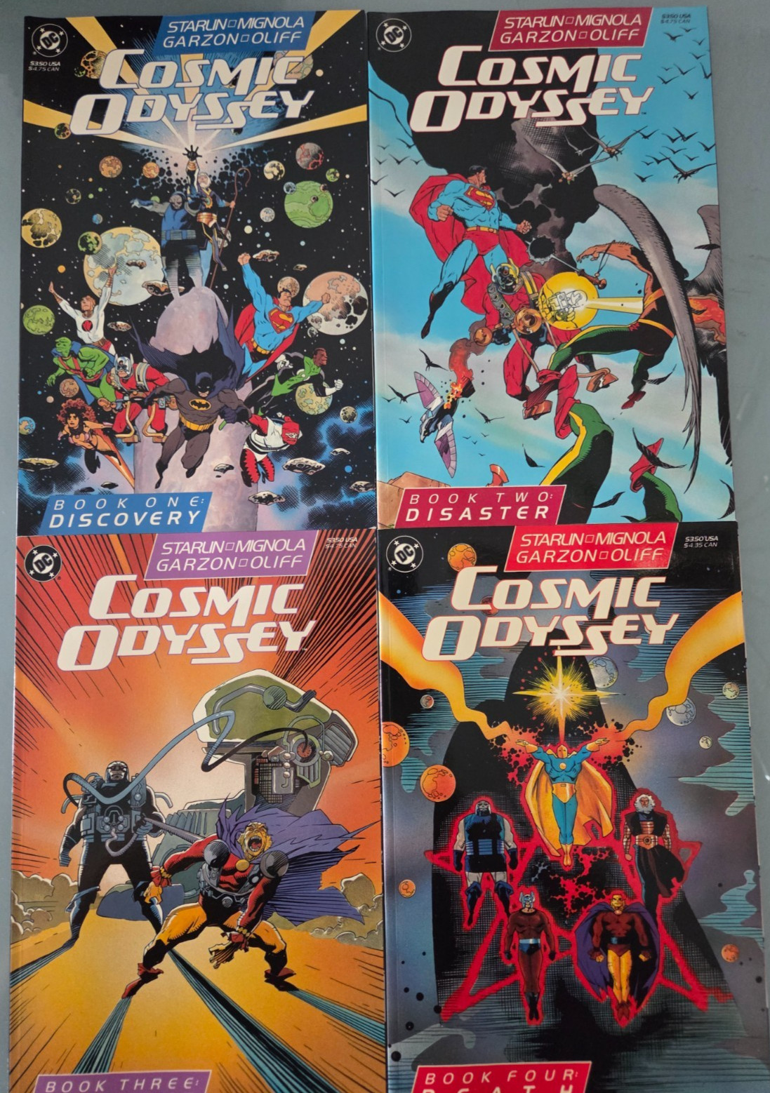 COSMIC ODYSSEY #1-4 (1988) DC COMICS PRESTIGE FORMAT FULL SET MIKE MIGNOLA ART