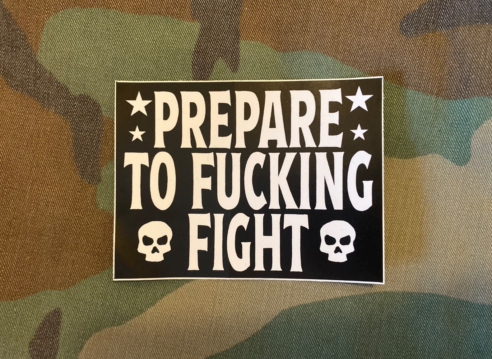NORTHERN PROVISIONS NORPRO 7TH ANNIVERSARY PREPARE TO F*CKING FIGHT STICKER SLAP