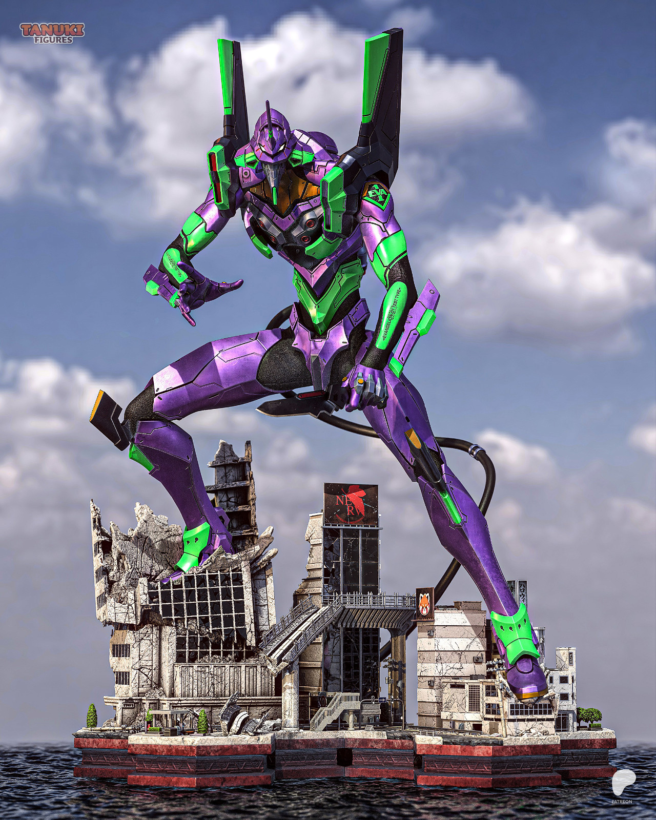 1:6 EVA-01 Neon Genesis Evangelion UNPAINTED High Quality Garage Kit