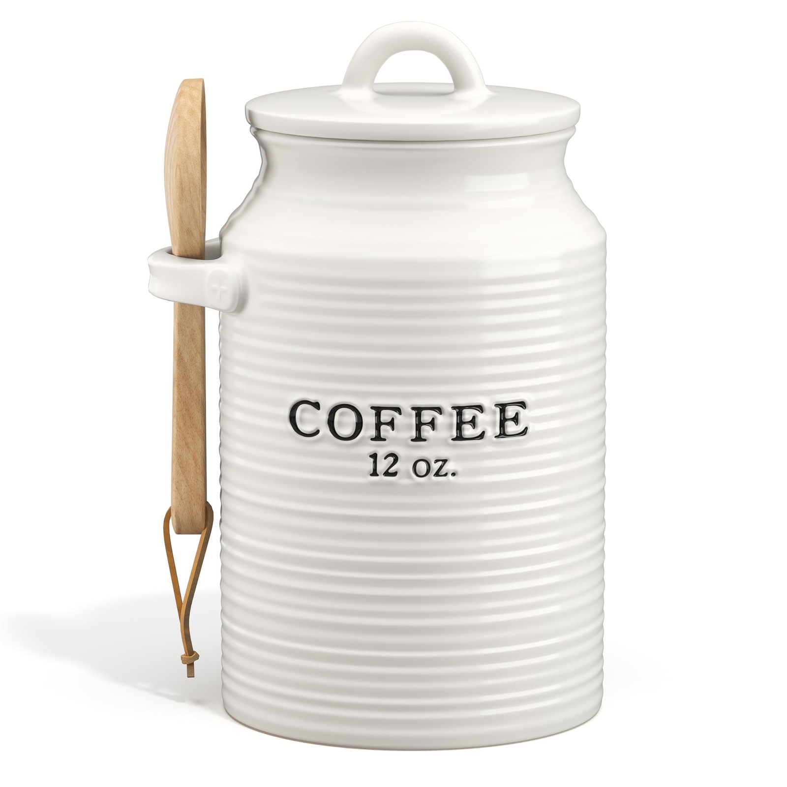 Barnyard Designs Coffee Canister for Kitchen Counter, Decorative Ceramic Coff...