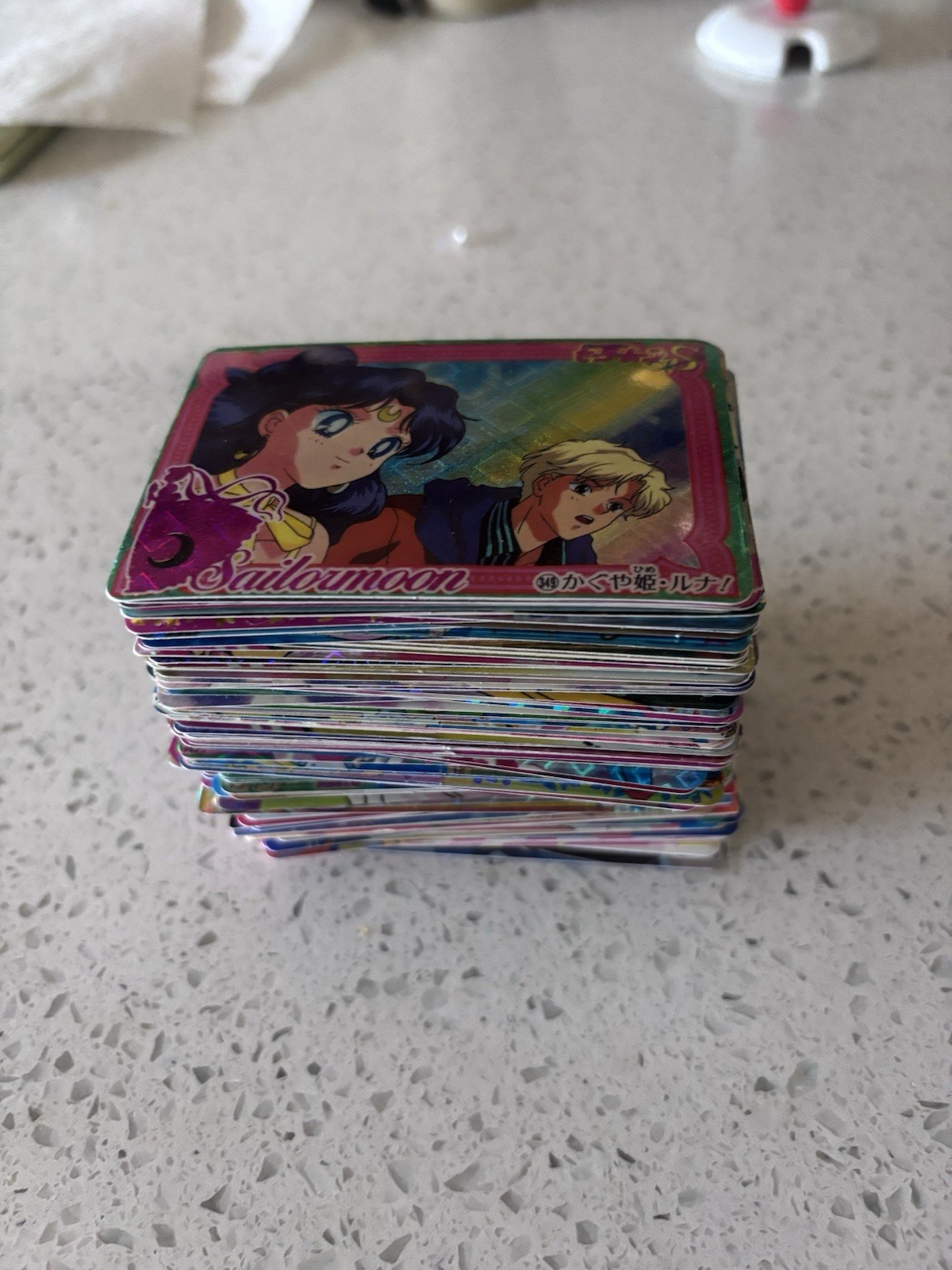 Huge Lot Of 90s Vintage Sailor Moon Prism Stickers And Cards 100+