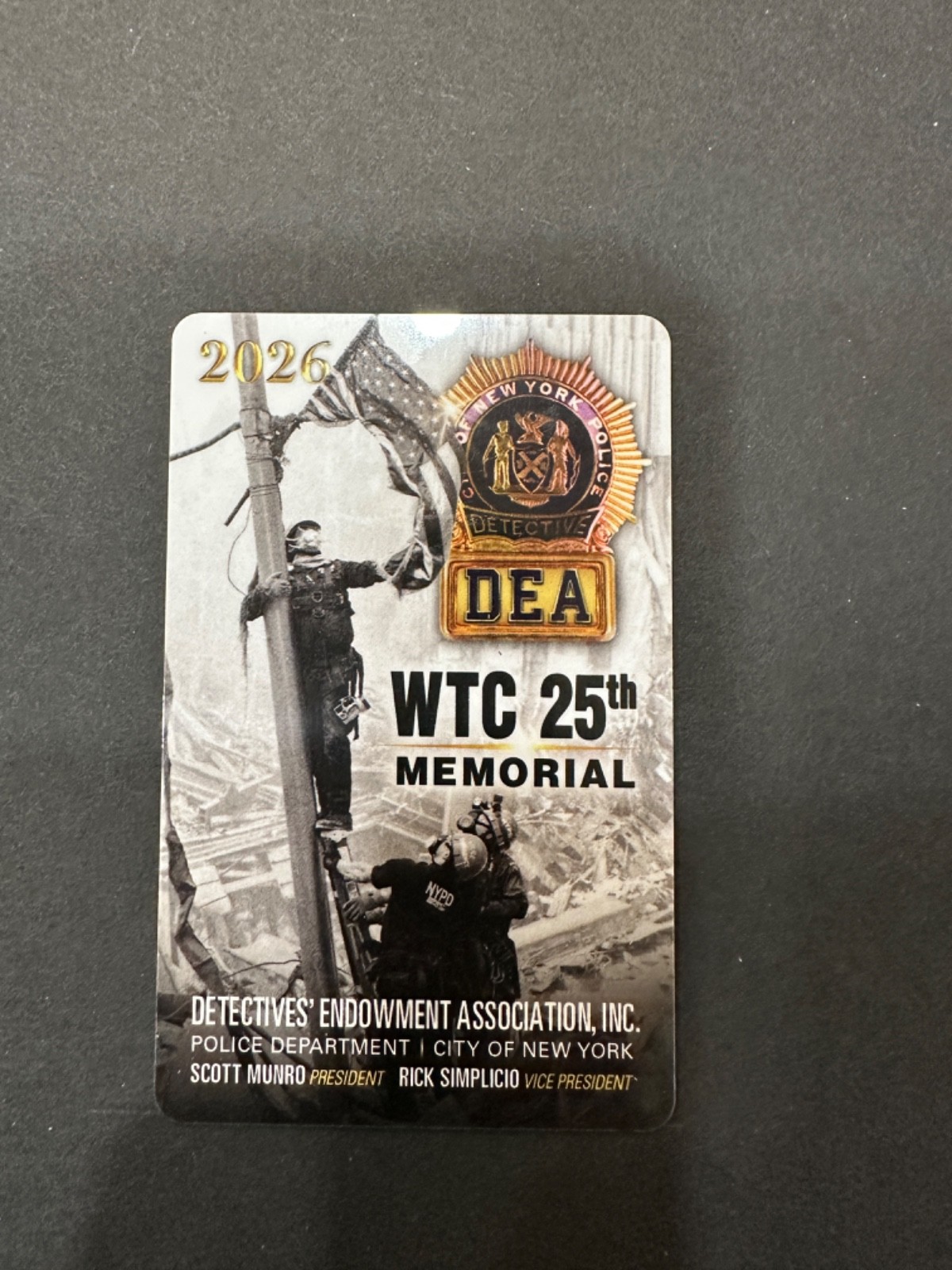 NYPD DEA PBA CARD 2026 DONT BE RIPPED OFF BY THE FAKE CARDS BEING SOLD BY OTHERS