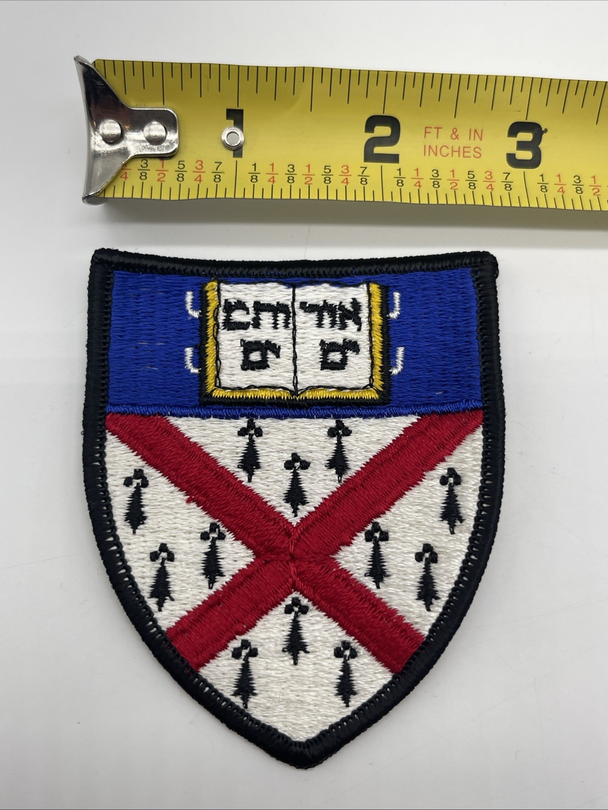 Vintage Yale University Coat Of Arms Patch Insignia Logo Shoulder Badge Sew On