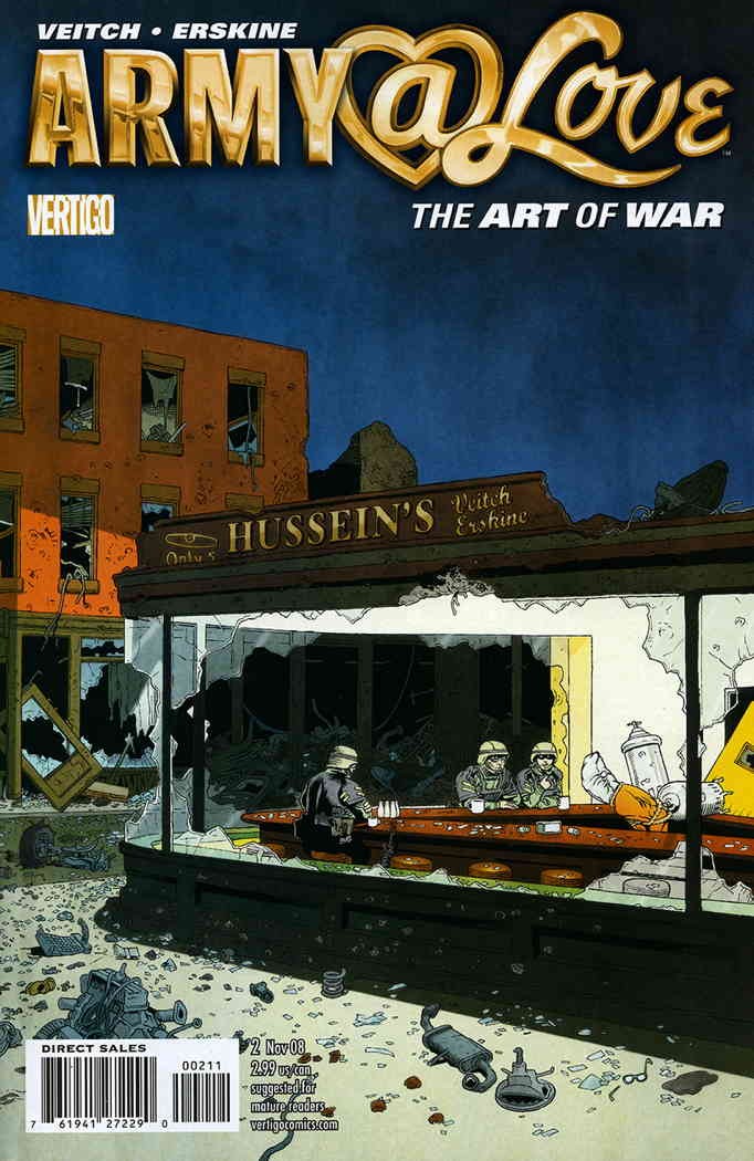 Army @ Love (Vol. 2) #2 VF/NM; DC/Vertigo | the Art of War Nighthawks Hopper Tri