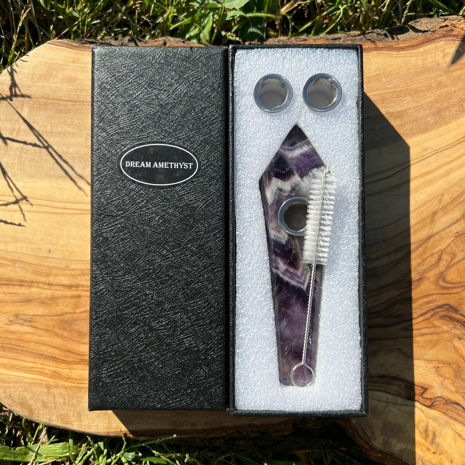 Handmade Gemstone Pipes Quartz Smoking Crystal Pipe Smoke Bowl Tobacco Pipe Gift