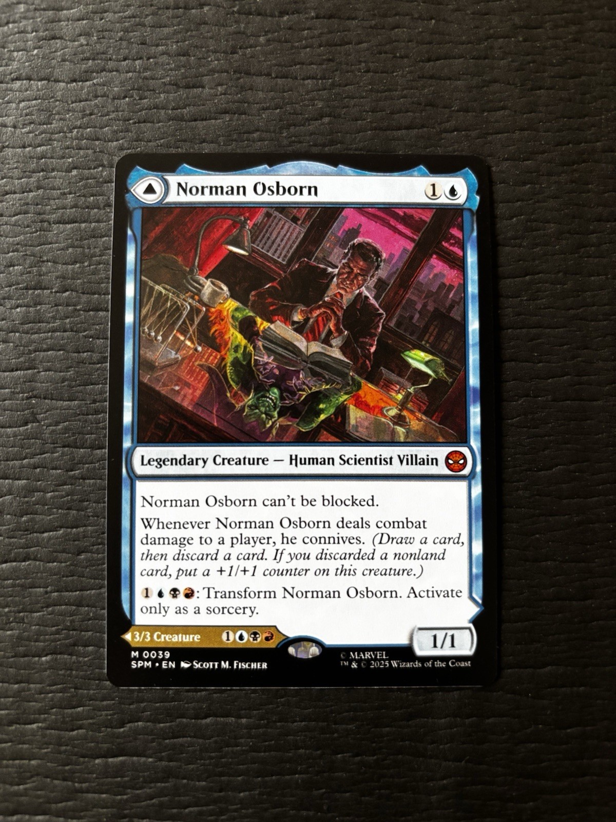 Norman Osborn #0220 MTG Marvel\'s Spider-Man Rare Card