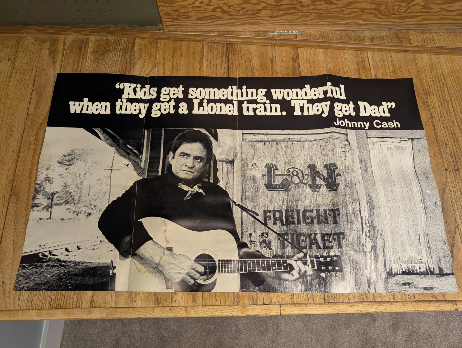 Rare Original VINTAGE 1970s Johnny Cash Lionel Train \