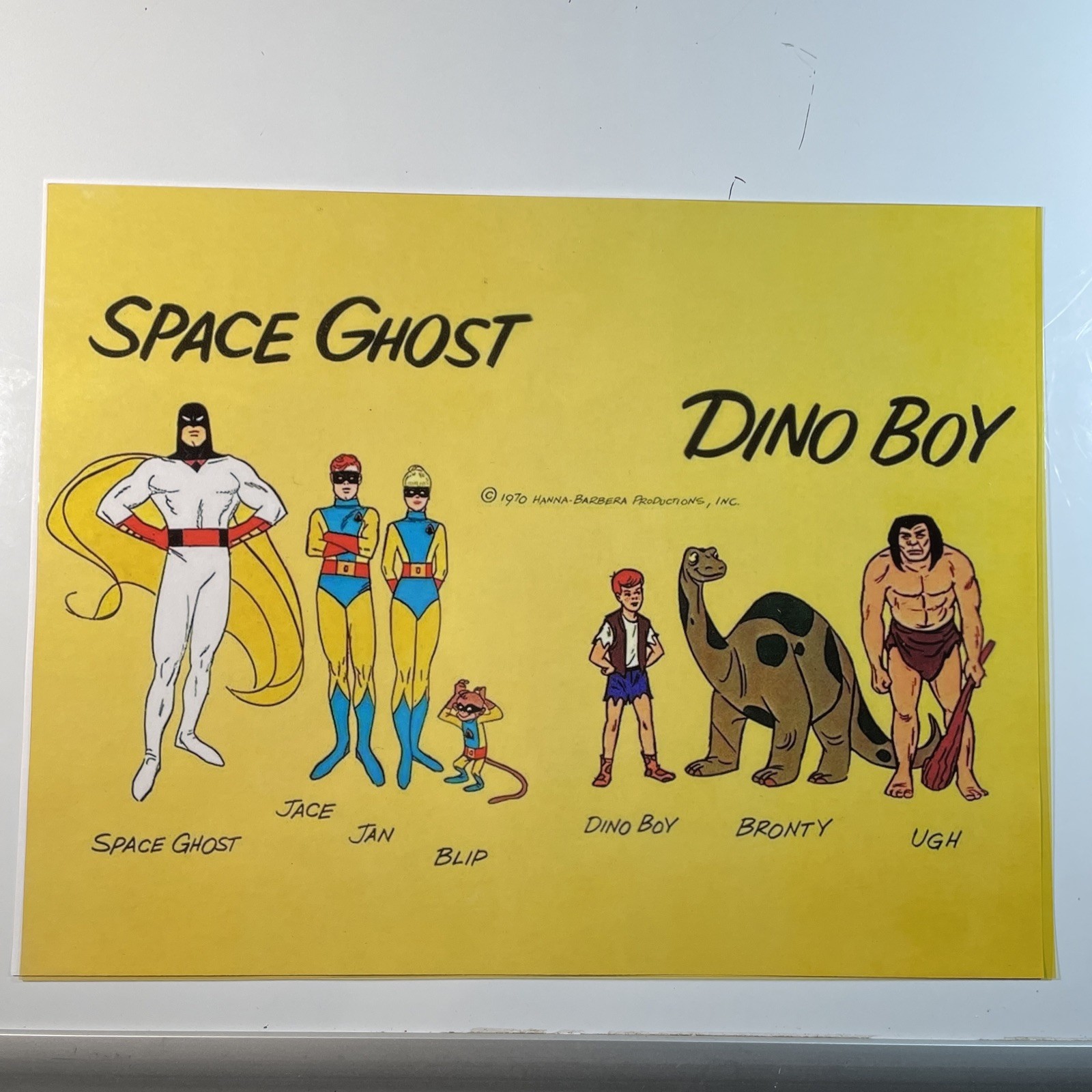 SPACE GHOST animation Cel Print Publicity Concept Art Cartoons MODEL CEL F1