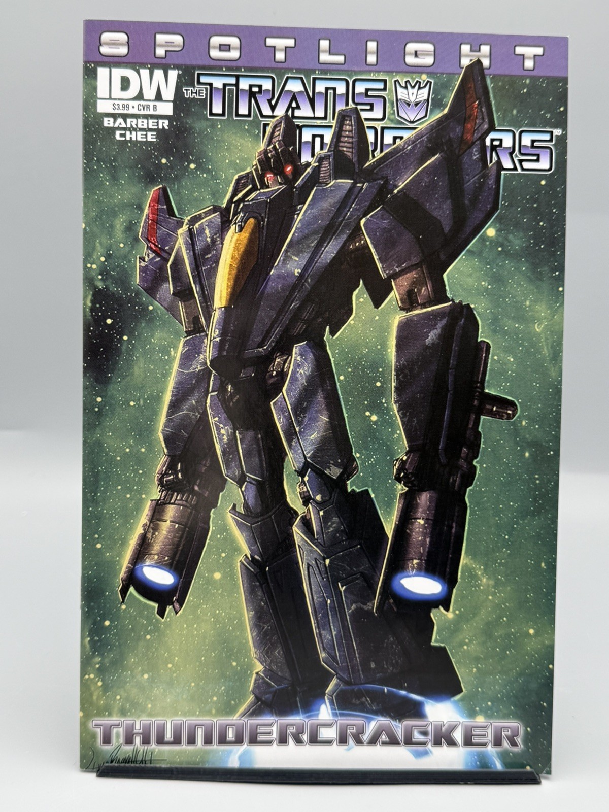 IDW TRANSFORMERS SPOTLIGHT: THUNDERCRACKER - LIVIO RAMONDELLI COVER-B