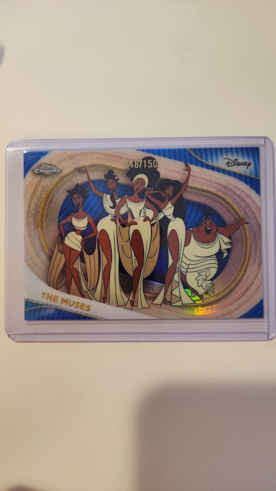 Topps Chrome Disney 2025 Hercules The Muses Blue /150 #48