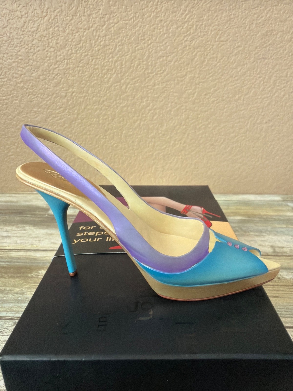 Just The Right Shoe Raine 2004 Dance Til Dawn Mini Shoe Used w/ Box COA #25476