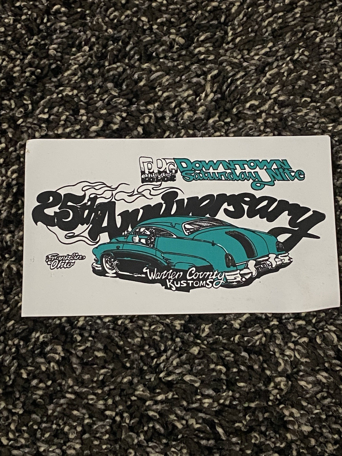25th Anniversary Downtown Saturday Nite Car Show Magnet Franklin Ohio