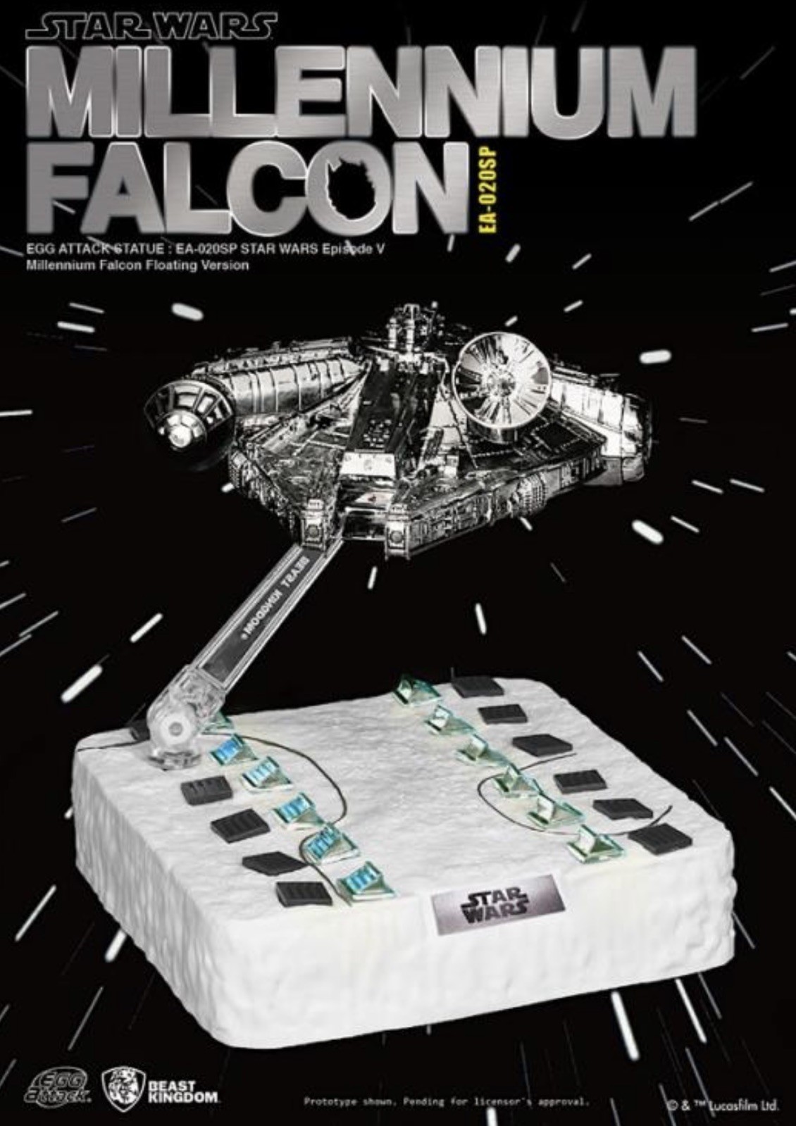 Egg Attack Star Wars, Millennium Falcon #1425/2000, EA-020SP, New in opened box
