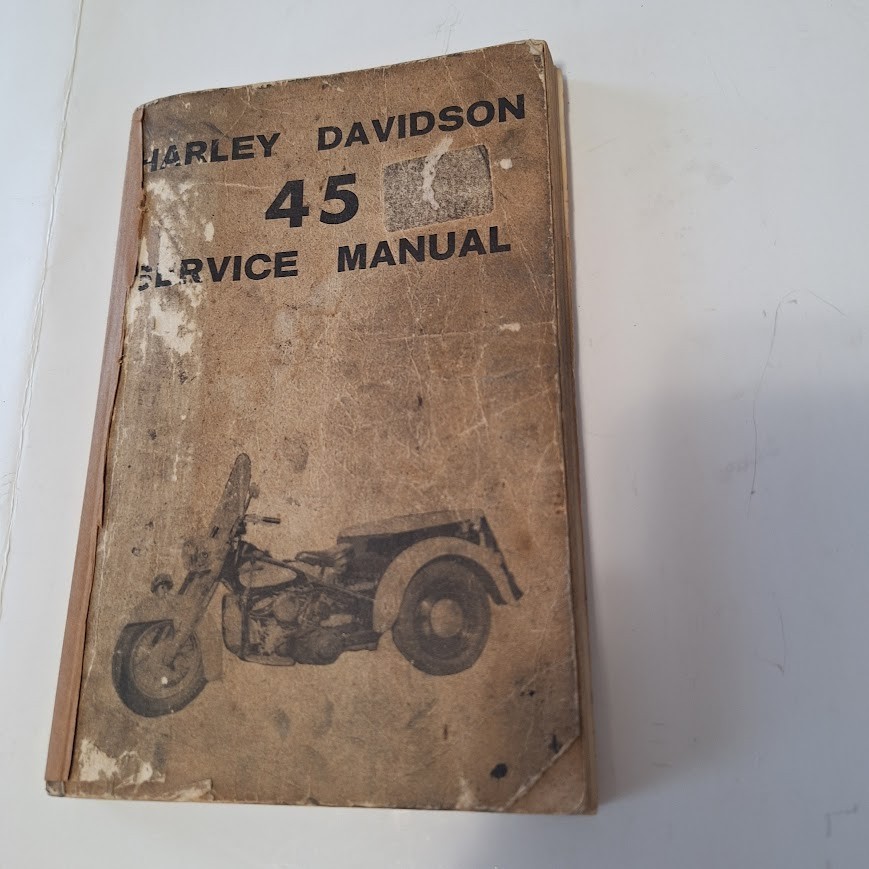 very rare 1944 original official Harley-Davidson 45 service manual TM 9-1879