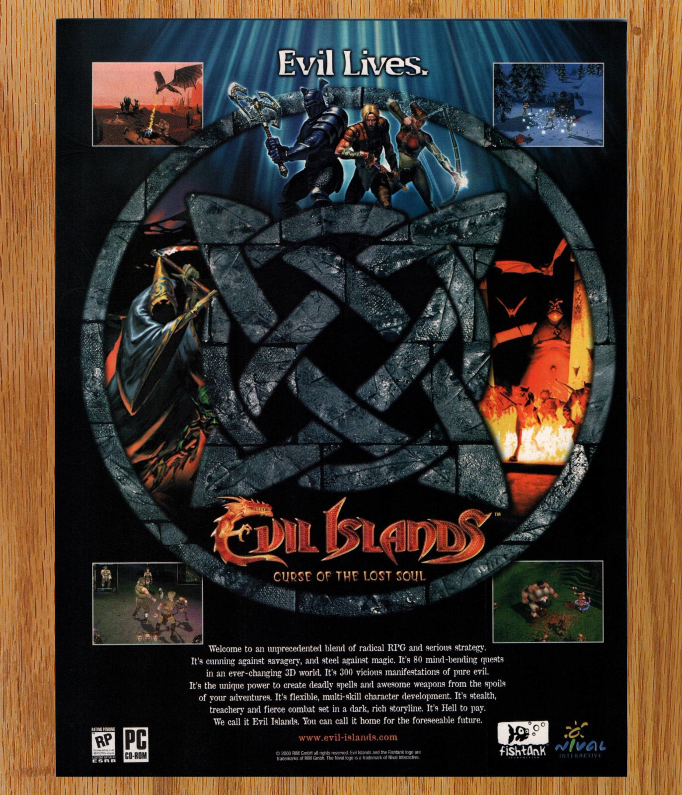 Evil Islands Curse of the Lost Soul  - Game Print Ad / Poster Promo Art 2001