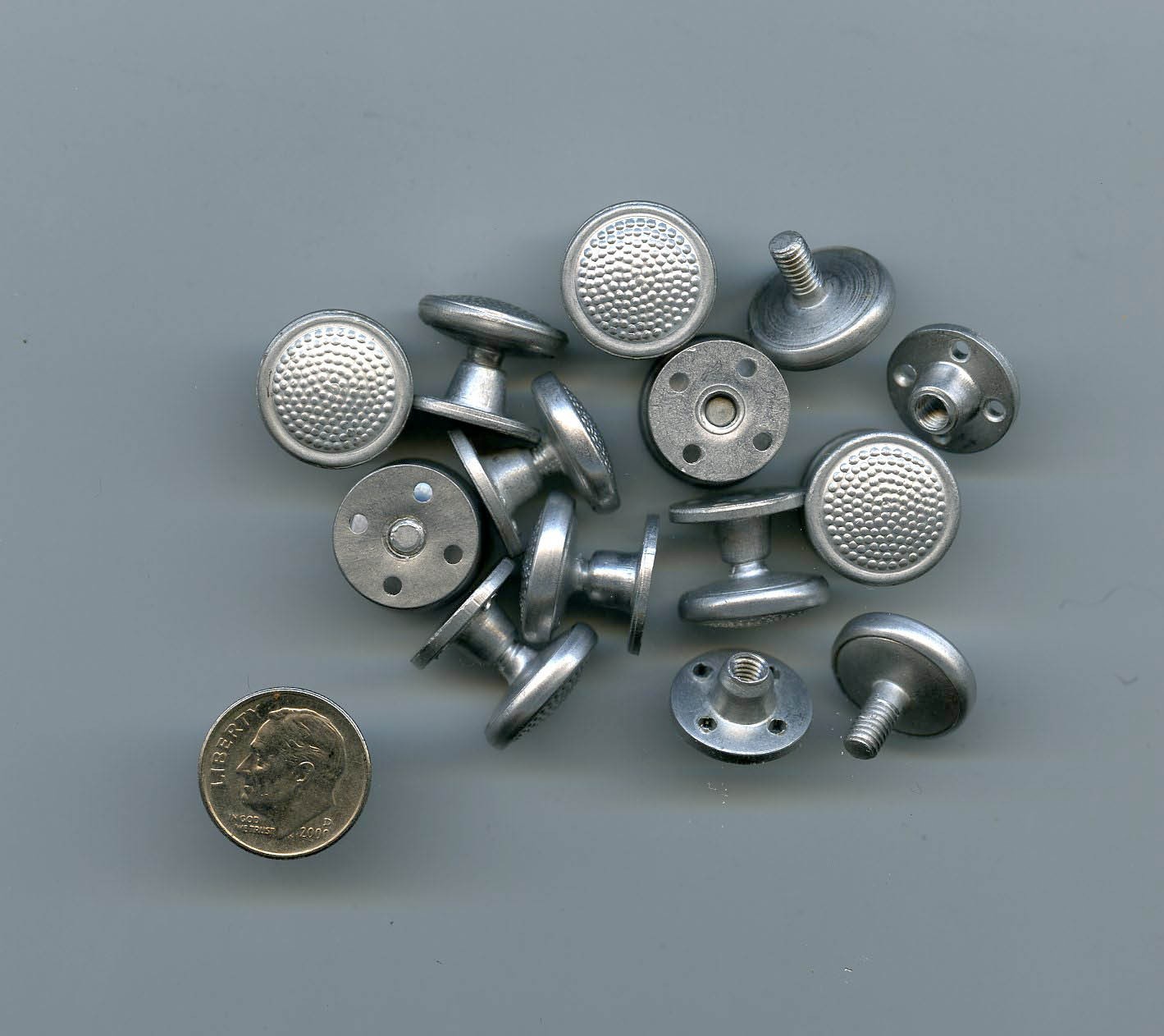 Rare EAST GERMAN Germany DDR Screw Back Shoulder Board Buttons (Five Pairs)