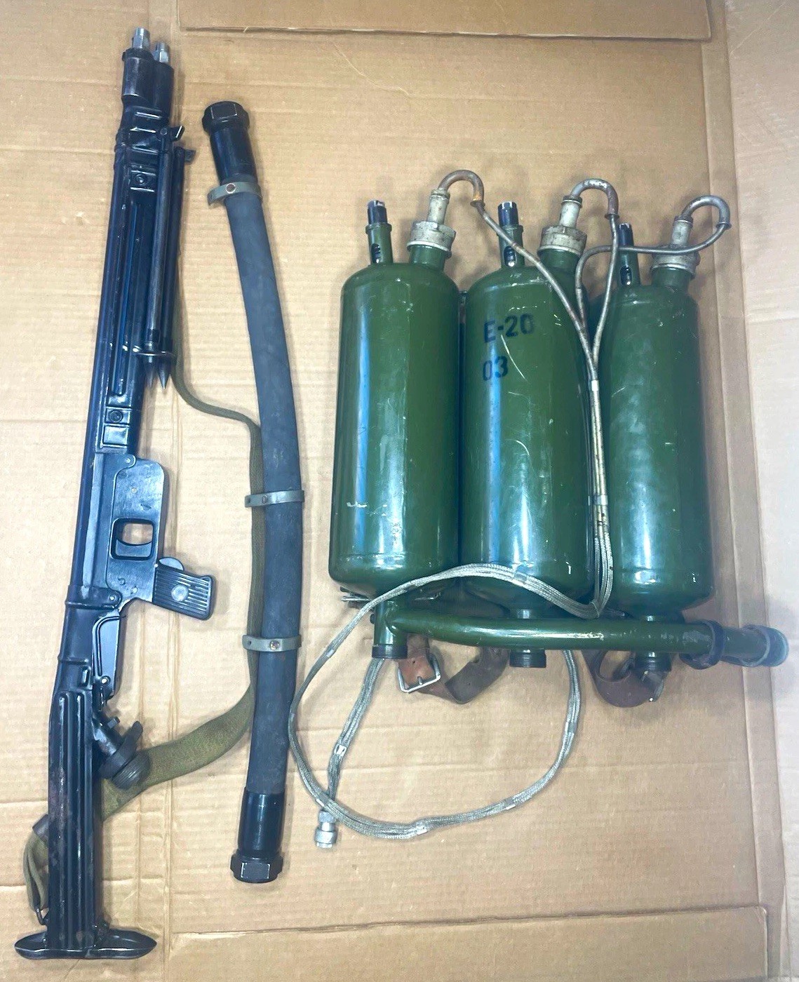 Soviet Russian LPO-50 Flamethrower Nonfunctional Display Collectible *RARE*