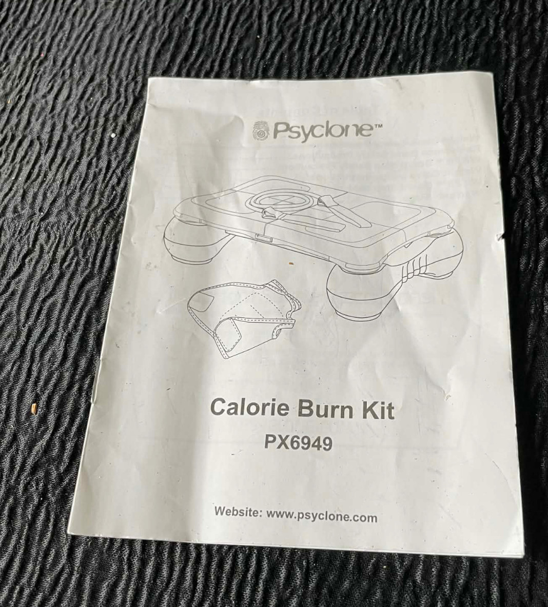 Instructions ONLY Psyclone Calorie Burn Kit Wii EA Model PX6949 Directions