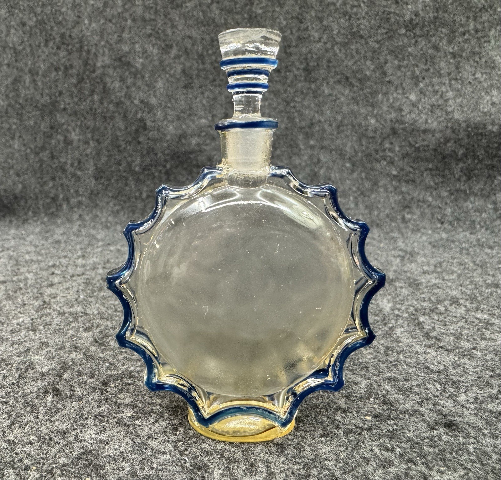 Rare LALIQUE France Worth Requete One Ounce 1oz Perfume Bottle w/ Stopper READ