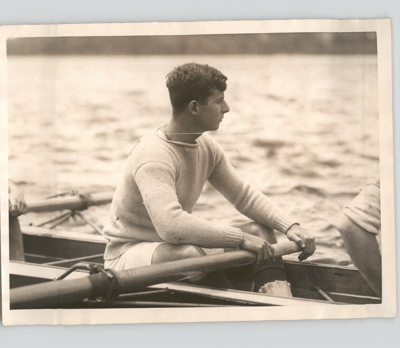 YALE CREW ROWER J.S. Rockefeller Candid Sports VINTAGE 1923 Press Photo