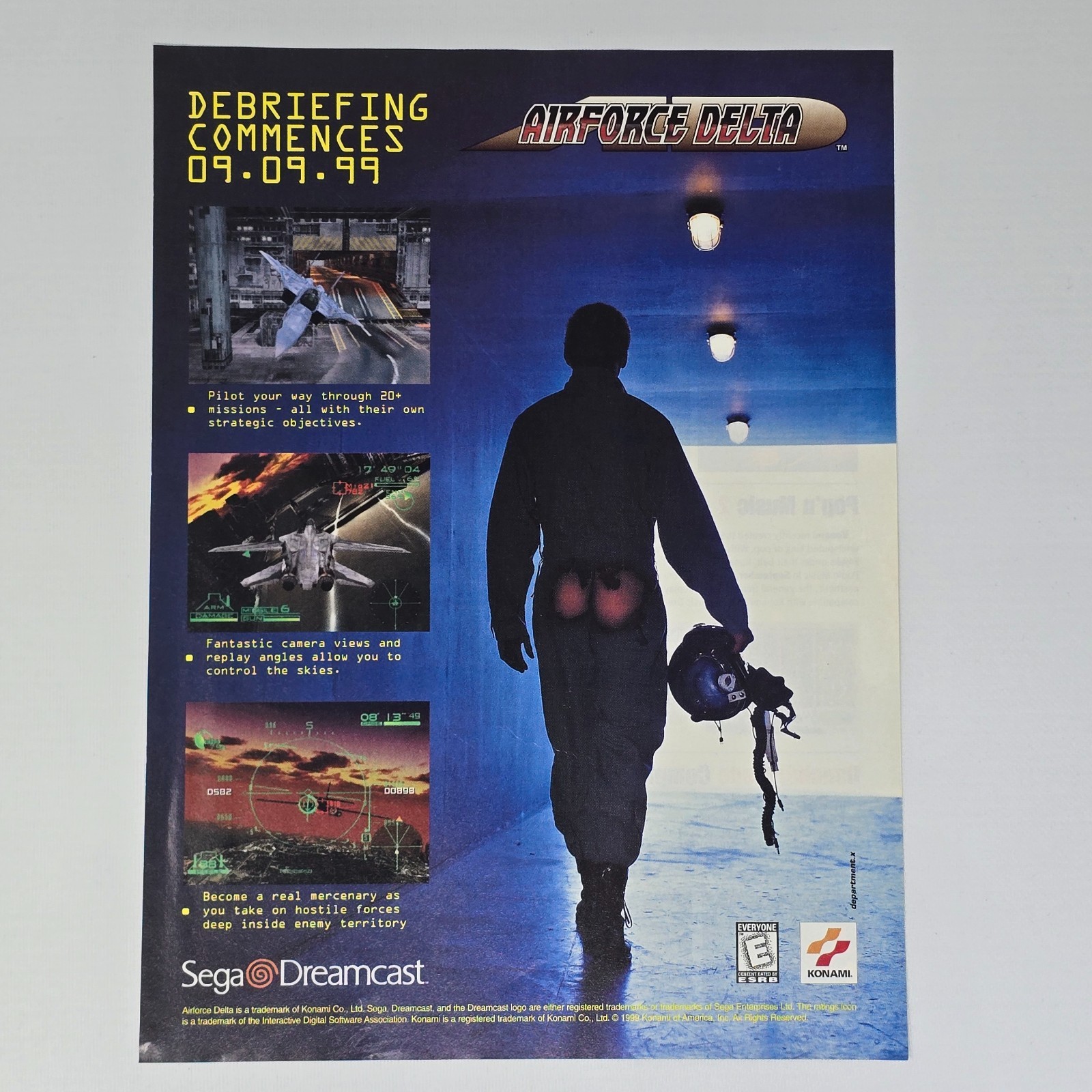 Airforce Delta Sega Dreamcast Authentic Magazine Ad