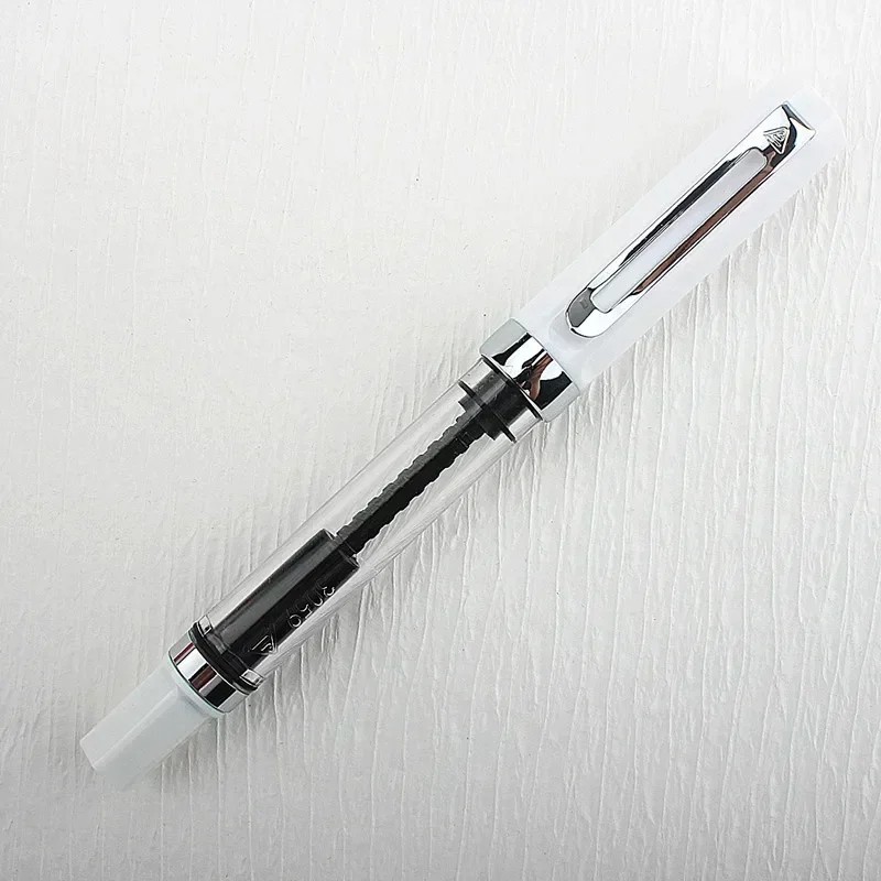 ECO Fountain Pen Transparent Piston Resin Multiple Colors Nib Sizes USA