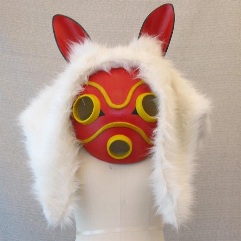 Popular Japanese Princess Mononoke Mask Cosplay Masks Cos Accessories one size