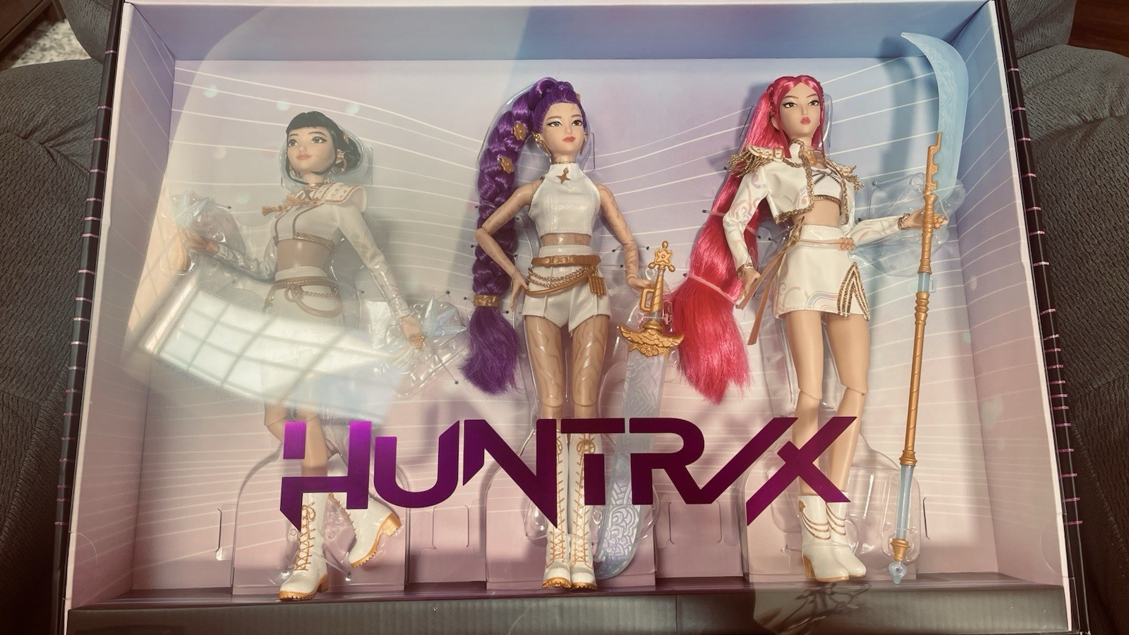 HUNTR/X Rumi, Mira, Zoey “What It Sounds Like” 3-Pack, Mattel Creation